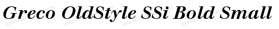 Greco OldStyle SSi Bold Small Caps字体转换
